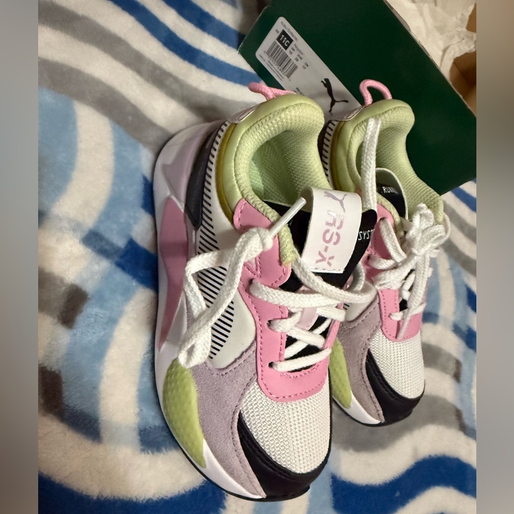 Puma Kids Sneakers - Pink, Green, White